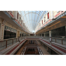 China Large Span Shopping Mall Steel Frame Dôme de verre structurel Roof Skylight